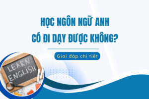 Học ngôn ngữ anh có làm giáo viên được không