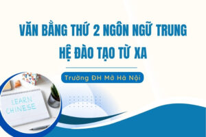 Văn bằng thứ 2 Ngôn ngữ Trung đào tạo từ xa