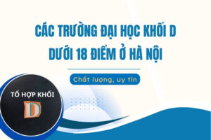 Các trường đại học khối D dưới 18 điểm ở Hà Nội